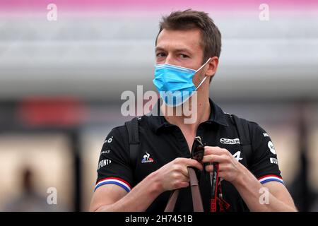 Daniil Kvyat (RUS) pilote de réserve de l'écurie Alpine F1 Team.Grand Prix du Qatar, samedi 20 novembre 2021.Doha, Qatar. Banque D'Images