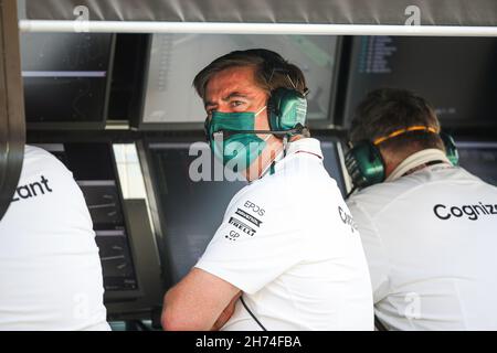 Doha, Qatar.19 novembre 2021.STEVENSON Andy, Directeur sportif d'Aston Martin F1, portrait lors du Grand Prix Ooredoo Qatar de Formule 1 2021, 20e manche du Championnat du monde de Formule 1 2021 de la FIA du 19 au 21 novembre 2021 sur le circuit international de Losail, à Lusail, Qatar - photo : Florent Gooden/DPPI/LiveMedia crédit :Agence photo indépendante/Alamy Live News Banque D'Images