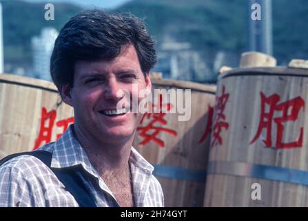 1980s, beau homme des années 30 Touring Hong kong, Banque D'Images