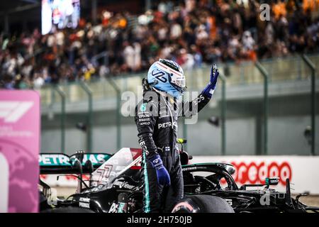 BOTTAS Valtteri (fin), Mercedes AMG F1 GP W12 E Performance, portraitlors de la Formule 1 Ooredoo Qatar Grand Prix 2021, 20e tour du Championnat du monde de Formule 1 2021 de la FIA du 19 au 21 novembre 2021 sur le circuit international de Losail, à Lusail, Qatar - photo: Florent Gooden/DPPI/LiveMedia Banque D'Images