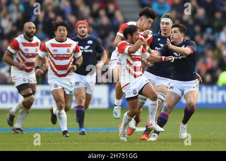 Édimbourg, Écosse, le 20 novembre 2021. Lors du match de la série des nations d'automne au stade Murrayfield, Édimbourg.Le crédit photo devrait se lire: Neil Hanna / Sportimage Banque D'Images