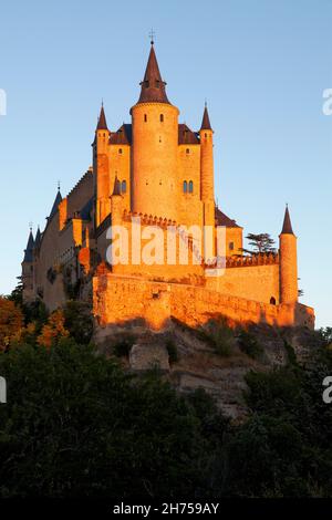 Alcázar.Ségovie.Castilla-León.Espagne Banque D'Images