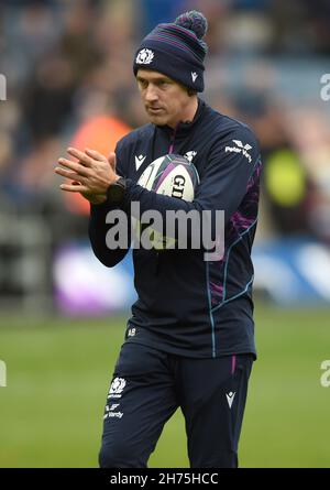 Édimbourg, Écosse, le 20 novembre 2021.AB Zondagh, d'Écosse, lors du match de la série des nations d'automne au stade Murrayfield, à Édimbourg.Le crédit photo devrait se lire: Neil Hanna / Sportimage Banque D'Images