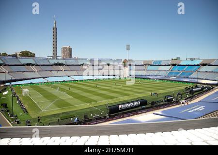 Montevideo, Uruguai, États-Unis.20 novembre 2021.COPA Sudamericana finale: Athletico Paranaense et Red Bull Bragantino.20 novembre 2021, Montevideo, Uruguay: Vue générale du stade Centenario de Montevideo, Uruguay, qui mettra en scène le match de football entre les équipes de Athletico Paranaense et Red Bull Bragantino, valable pour la finale de la Copa Sudamericana, samedi (20).Credit: Leco Viana/TheNews2 (Credit image: © Leco Viana/TheNEWS2 via ZUMA Press Wire) Banque D'Images