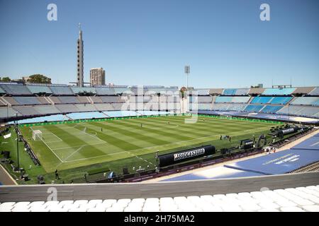 Montevideo, Uruguai, États-Unis.20 novembre 2021.COPA Sudamericana finale: Athletico Paranaense et Red Bull Bragantino.20 novembre 2021, Montevideo, Uruguay: Vue générale du stade Centenario de Montevideo, Uruguay, qui mettra en scène le match de football entre les équipes de Athletico Paranaense et Red Bull Bragantino, valable pour la finale de la Copa Sudamericana, samedi (20).Credit: Leco Viana/TheNews2 (Credit image: © Leco Viana/TheNEWS2 via ZUMA Press Wire) Banque D'Images