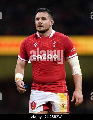 Ellis Jenkins, pays de Galles, lors du match international d'automne au stade de la Principauté de Cardiff.Date de la photo: Samedi 20 novembre 2021. Banque D'Images