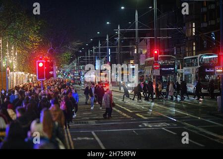 Edinburgh, Écosse, Royaume-Uni novembre 20 2021.Princes Street à l'approche de Noël à Édimbourg. Credit sst/alamy Live news Banque D'Images