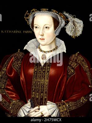 Catherine Parr - Reine Consort d'Angleterre et d'Irlande par artiste inconnu Banque D'Images