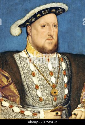 Portrait du roi Henri le huitième - Hans Holbein le plus jeune - c.1537 Banque D'Images