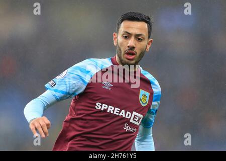 Burnley, Royaume-Uni.20 novembre 2021.Dwight McNeil #11 de Burnley à Burnley, Royaume-Uni, le 11/20/2021.(Photo de Conor Molloy/News Images/Sipa USA) crédit: SIPA USA/Alay Live News Banque D'Images