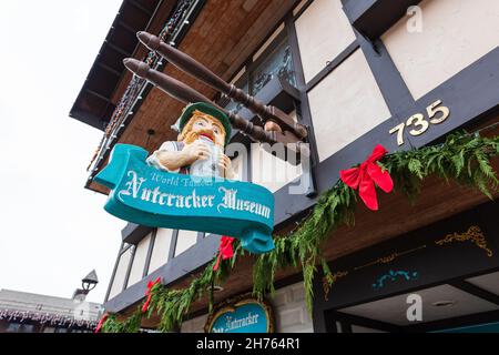 Extérieur du Nutcracker Museum à Leavenworth, Washington, États-Unis Banque D'Images