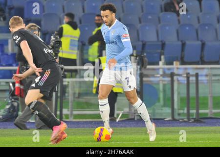 Roma, Italie.20 novembre 2021.Felipe Andreson joueur du Latium, pendant le match du championnat italien Seriea entre Lazio et Juventus, résultat final 0-2, match joué au stade olympique de Rome.Roma, Italie, 20 novembre 2021.(Photo par Vincenzo Izzo/Sipa USA) crédit: SIPA USA/Alay Live News Banque D'Images