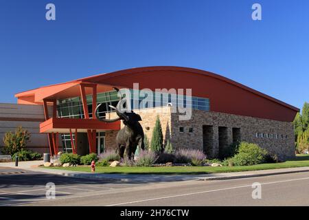 Le musée et centre culturel Washakie offre l'occasion d'en apprendre davantage sur l'histoire géologique et culturelle du bassin de Big Horn, Wyoming Banque D'Images