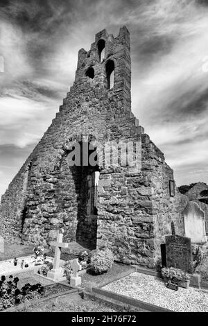 Eglise et cimetière St Mary's, Howth, Comté de Dublin, Irlande Banque D'Images