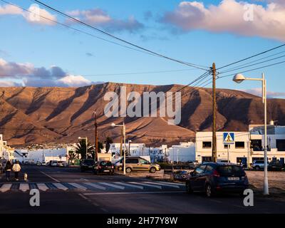 Caleta de Famara, Lanzarote Banque D'Images