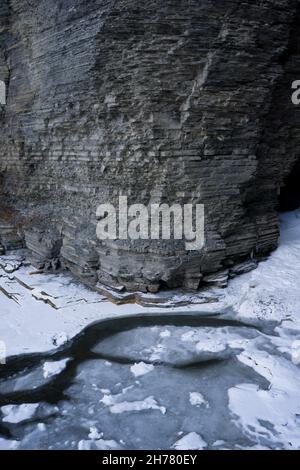 Mur de gorge Banque D'Images