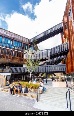 Complexe de magasins et de restaurants Hawley Wharf, Camden, Londres, Royaume-Uni Banque D'Images