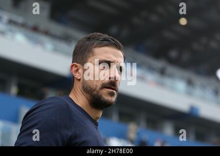 Reggio Emilia, Italie.21 novembre 2021.Stade MAPEI, Reggio Emilia, Italie, 21 novembre 2021,Alessio Dionisi (États-UnisSassuolo) pendant les États-Unis Sassuolo vs Cagliari Calcio - football italien série A Match Credit: Live Media Publishing Group/Alay Live News Banque D'Images