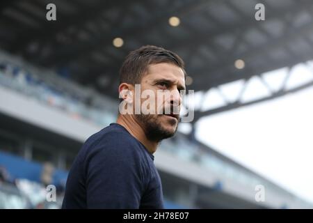 Reggio Emilia, Italie.21 novembre 2021.Stade MAPEI, Reggio Emilia, Italie, 21 novembre 2021,Alessio Dionisi (États-UnisSassuolo) pendant les États-Unis Sassuolo vs Cagliari Calcio - football italien série A Match Credit: Live Media Publishing Group/Alay Live News Banque D'Images