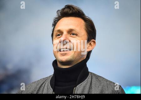 Troyes, France.21 novembre 2021.Martin SOLVEIG lors du championnat de France Ligue 1 match de football entre ESTAC Troyes et COMME Saint-Etienne le 21 novembre 2021 au Stade de l'Aube à Troyes, France - photo Matthieu Mirville/DPPI crédit: DPPI Media/Alamy Live News Banque D'Images