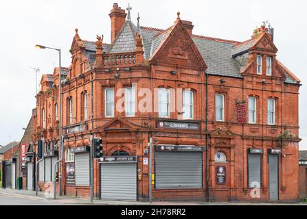 Le Glenbuck Hotel (anciennement le Stanley), Walton Breck Road, Anfield, Liverpool 4, construit en 1891.Photo prise en septembre 2021. Banque D'Images
