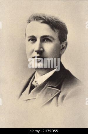 EDISON Thomas Alva ©Archives-Zephyr/Opale.photo *** Légende locale *** Banque D'Images