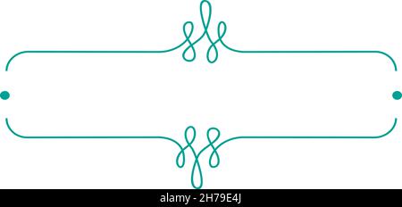 Joli cadre en forme de caniche.Zone de titre de style moderne dessiné à la main Illustration de Vecteur