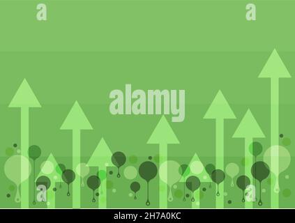 Illustration d'Une flèche longue flottant en douceur vers le ciel haut.Grand pointeur long dessin volant si lentement pointant vers le haut dans le Skyward. Illustration de Vecteur