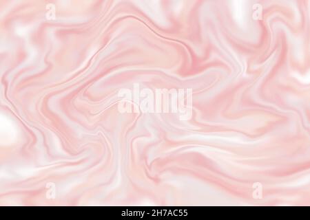 Arrière-plan dégradé flou.Bannière de trace abstraite.Taches lisses rose pastel.Taches de liquide neutres.Textiles stylisés en soie.Effet marbre, flui Illustration de Vecteur