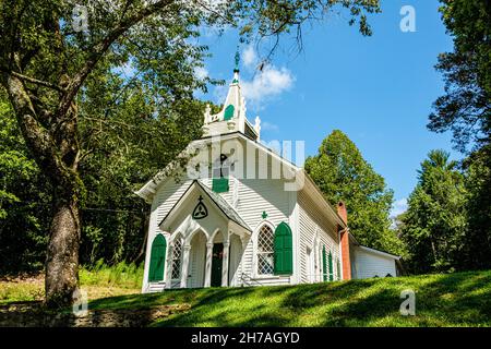 Église baptiste de Crescent Hill, State route GA-17, Sautee Nacoochee, Géorgie Banque D'Images