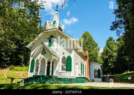 Église baptiste de Crescent Hill, State route GA-17, Sautee Nacoochee, Géorgie Banque D'Images