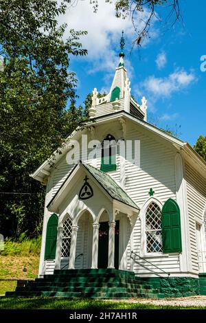 Église baptiste de Crescent Hill, State route GA-17, Sautee Nacoochee, Géorgie Banque D'Images