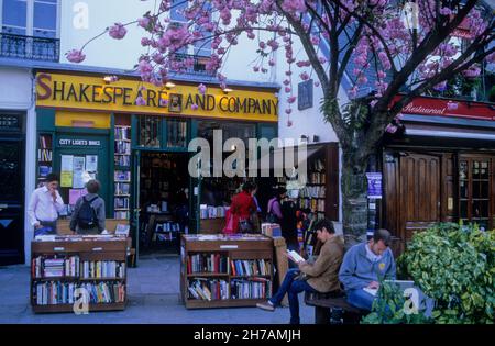 FRANCE.PARIS (75) 5E AR.LA LIBRAIRIE BRITANNIQUE DE SHAKESPEARE Banque D'Images