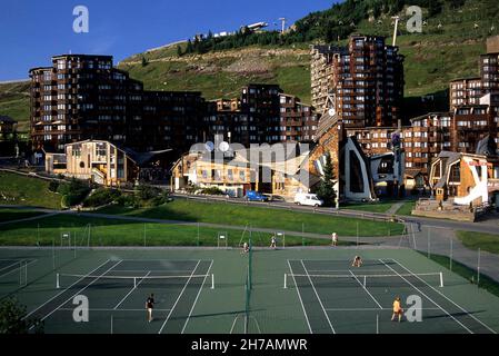 FRANCE, HAUTE-SAVOIE (74) STATION DE SKI AVORIAZ EN ÉTÉ Banque D'Images