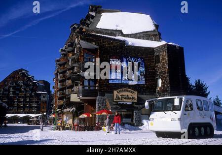 FRANCE, HAUTE-SAVOIE (74) STATION DE SKI AVORIAZ. DOMAINE DES PORTES DU SOLEIL. Banque D'Images