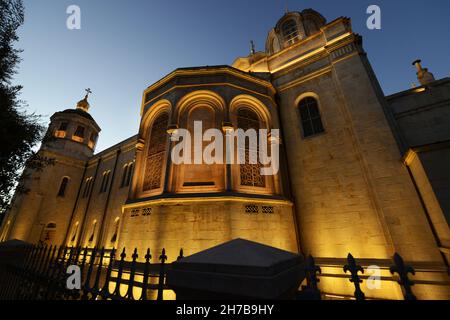 La Cathédrale de la Sainte Trinité à Jérusalem, Israël. Banque D'Images