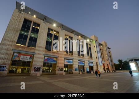 Le bâtiment de la municipalité de Jérusalem sur la place Safra Banque D'Images