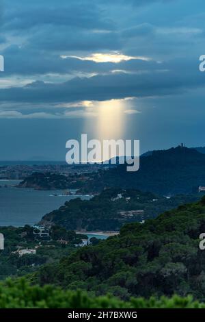 LLORET DE MAR BLANES CÔTE COSTA BRAVA GERONA CATALOGNE ESPAGNE Banque D'Images