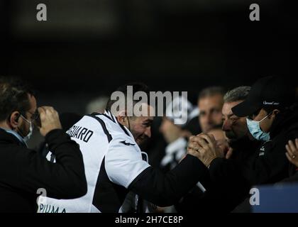 Cesena, Italie.21 novembre 2021.Cesena, Italie, novembre 21 2021 Matteo Signorani pendant le match Lega Pro entre Cesena FC et Fermana FC au stade Orogel Dino Manuzzi à Cesena, Italie Michele Finessi/SPP crédit: SPP Sport Press photo./Alamy Live News Banque D'Images