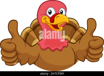 Thanksgiving Turquie ou Noël Personnage Illustration de Vecteur