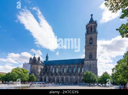 Magdebourg: cathédrale de Saxe-Anhalt, Saxe-Anhalt, Allemagne Banque D'Images