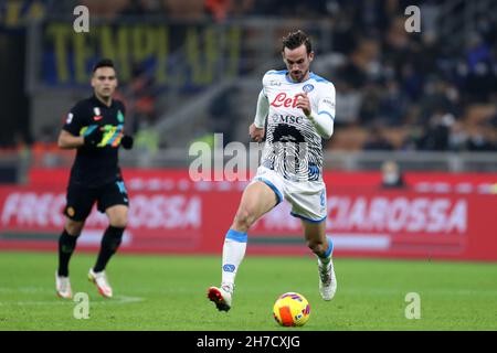 Fabian Ruiz de SSC Napoli en action pendant la série Un match entre FC Internazionale et SSC Napoli. Banque D'Images