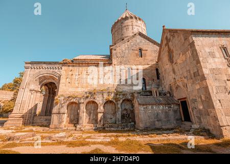Le majestueux monastère de Tatev en Arménie est un lieu de culte et de voyage célèbre.La religion et les principales attractions de la Transcaucasie Banque D'Images