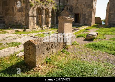 Détails architecturaux du monastère de Tatev en Arménie.C'est un endroit célèbre pour le culte et le voyage.Religion et les principales attractions de Caucasia Banque D'Images