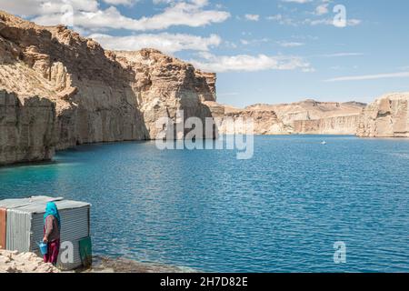 Les lacs Deep Blue de Band-e-Amir, Afghanistan Banque D'Images