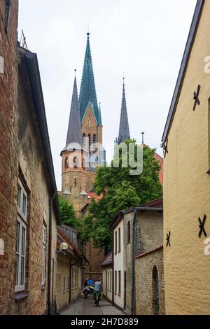 Schleswig: cathédrale St.Petri (Schleswiger Dom) dans le Binnenland, Schleswig-Holstein, Allemagne Banque D'Images