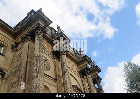 Vue panoramique de Kedleston Hall, Derby, Derbyshire, Angleterre, Royaume-Uni Banque D'Images