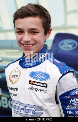 Lando Norris (GBR), pilote actuel de Formule 1 McLaren au Championnat de Formule MSA en 2015 Banque D'Images