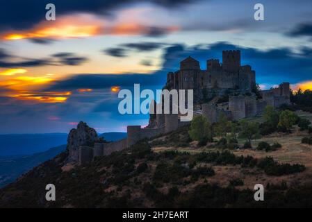 Château de Loarre, province de Huesca en Espagne Banque D'Images