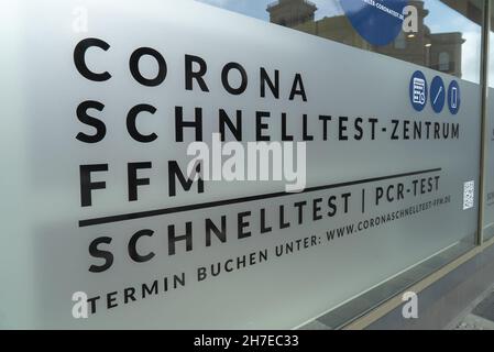 Centre médical pour les tests PCR en Allemagne Banque D'Images